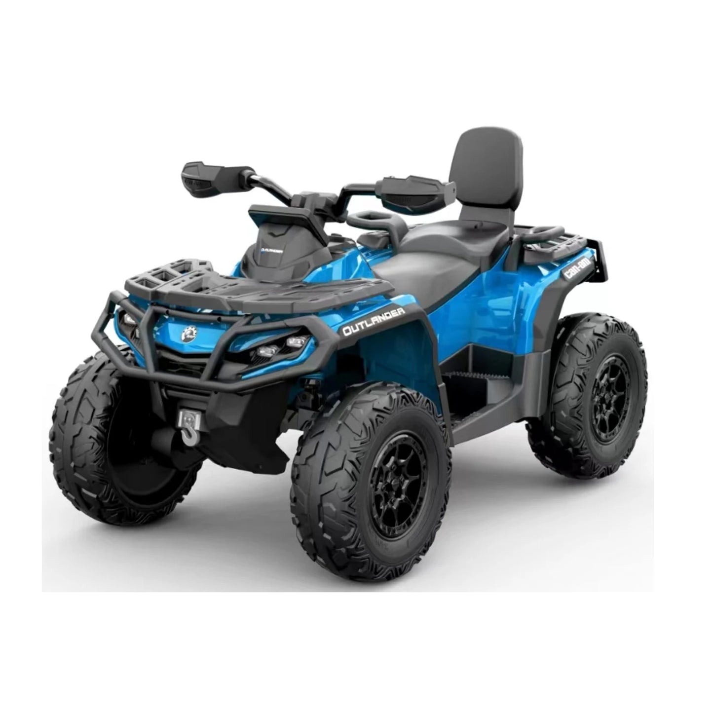 24V 4WD 2-Seater Electric Ride-On ATV for Kids w/ Leather Seats & Remote (Age: 4 to 12Y)