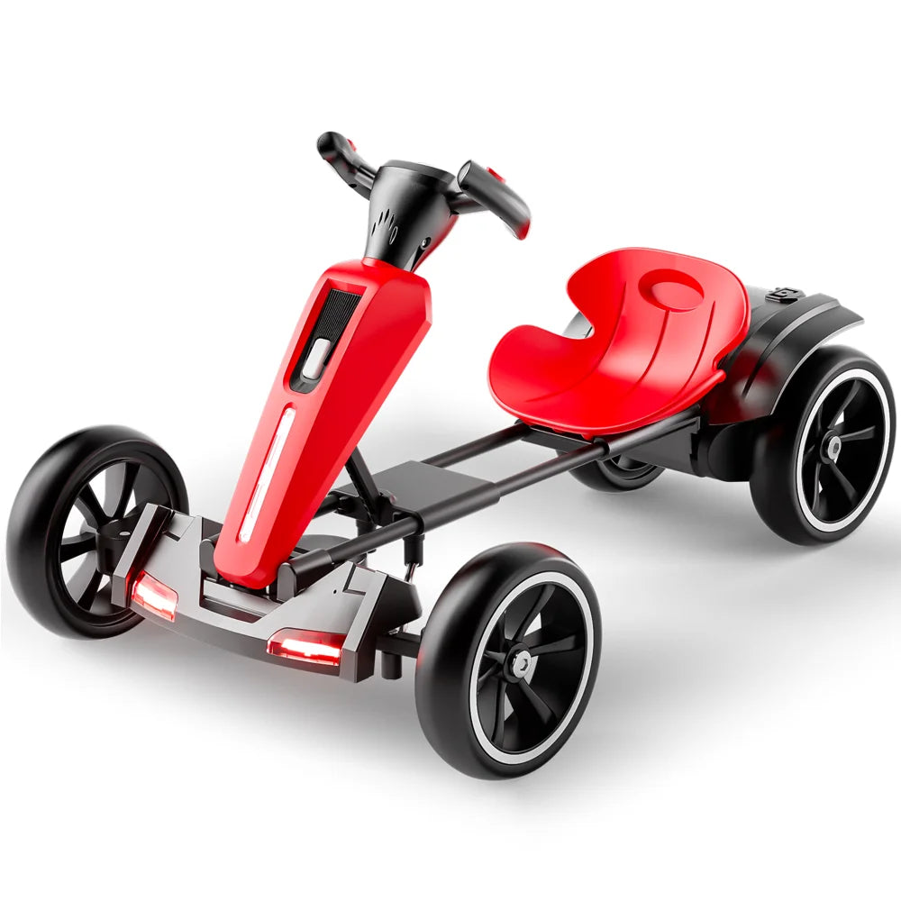 12V Kids Pedal Go Kart with Adjustable Seat & Non-Slip EVA Wheels | Kids Rider