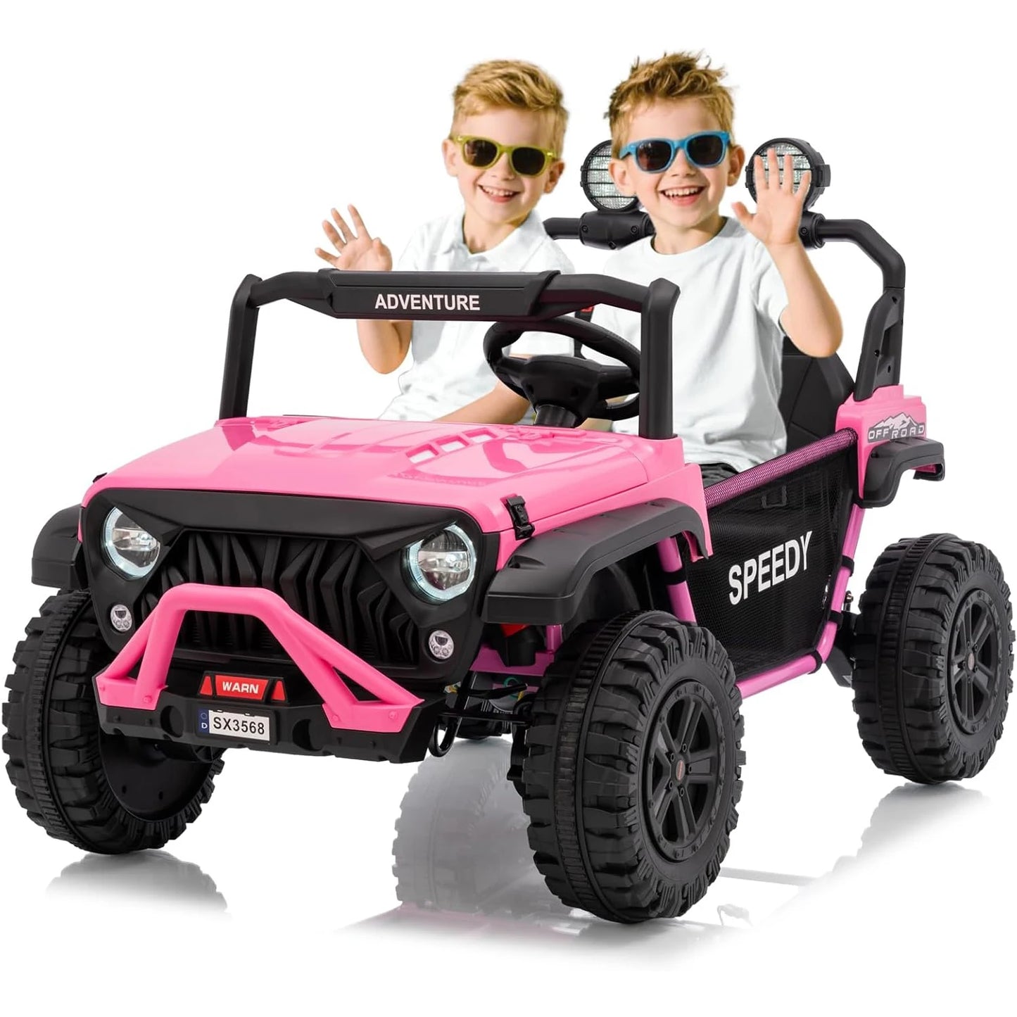 24V 2-Seater Kids Ride-On Truck w/ Remote & Bluetooth | (Age: 3 to 8 Yeras)