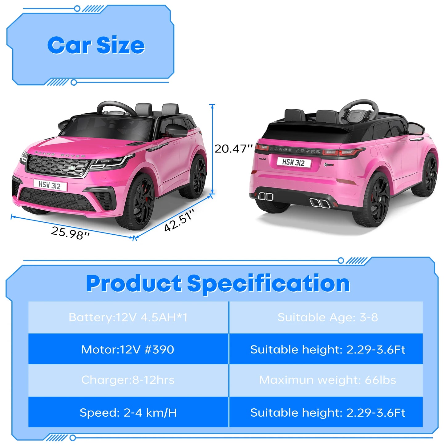 12V Kids Ride-On Car | Parent Remote, MP3 & Rocking Mode | Kids Rider