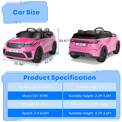 12V Kids Ride-On Car | Parent Remote, MP3 & Rocking Mode | Kids Rider