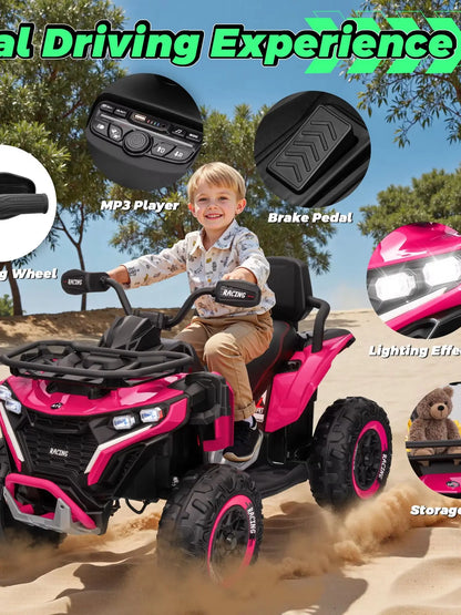 24V XL 2-Seater Kids ATV | 800W Motors & 19" EVA Tires | Quad Bike for kids | Kids Rider