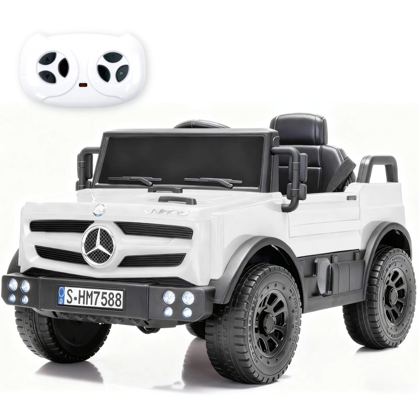 Licensed 12V Mercedes-Benz Unimog Kids Ride-On Jeep/Truck with Remote | Kids Rider