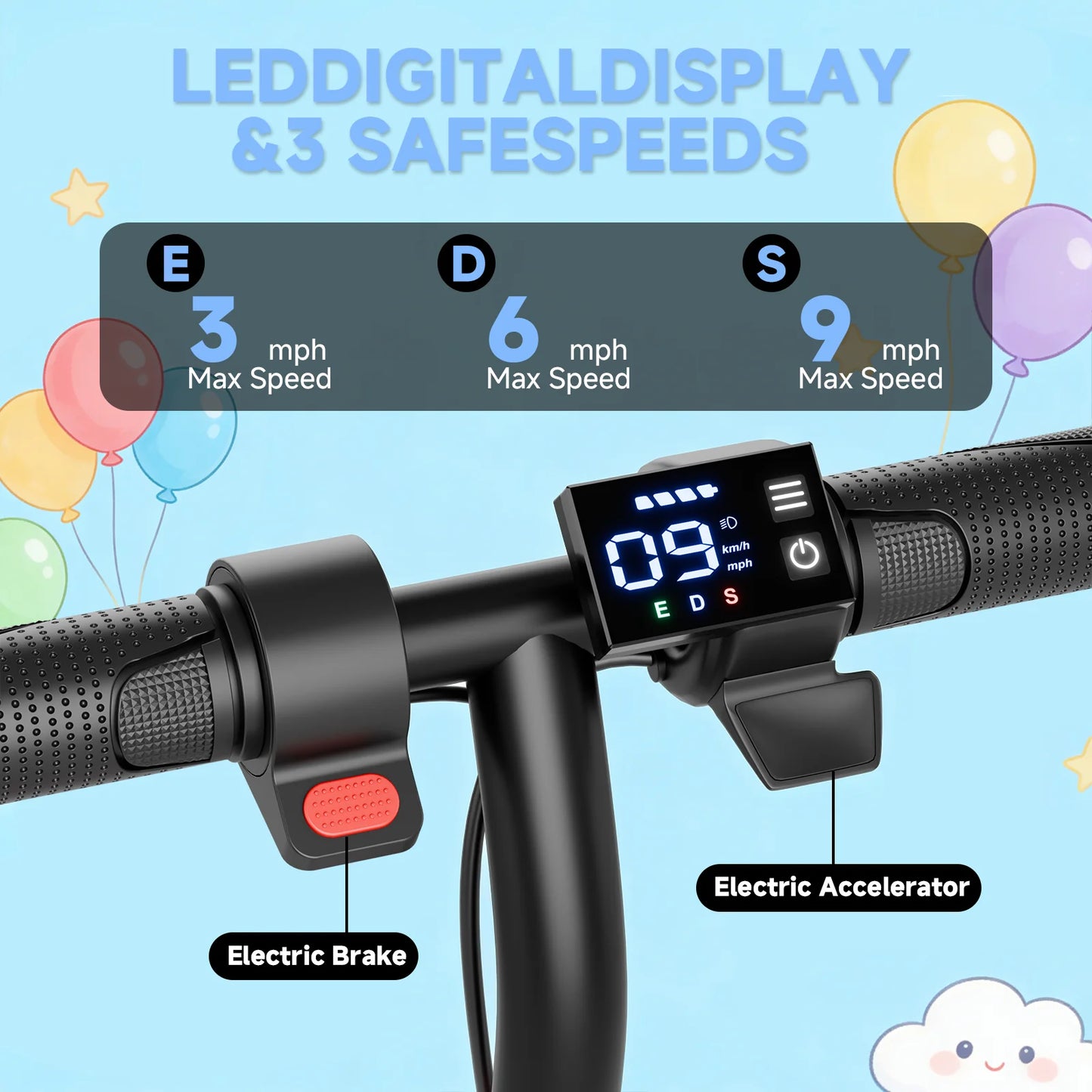 Kids Electric Scooter | 250W | 3 Speed Modes | Kids Rider