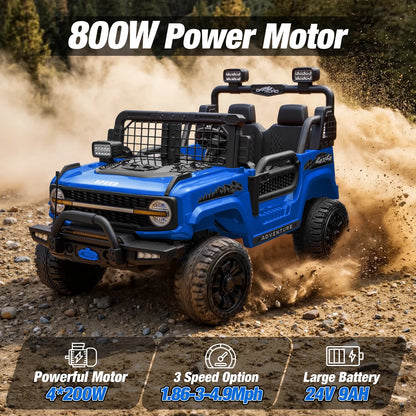 24V 2 Seater Kids Electric Ride On Off-Road Truck | Kids Rider