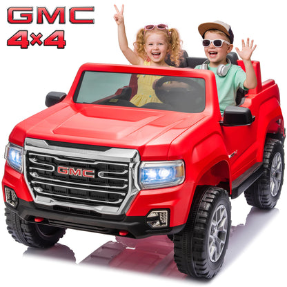 GMC Canyon 4X4 24V 4WD Kids Ride-On Truck | 4 Motors 7AH Power Battery Electric Pickup Car for Kids