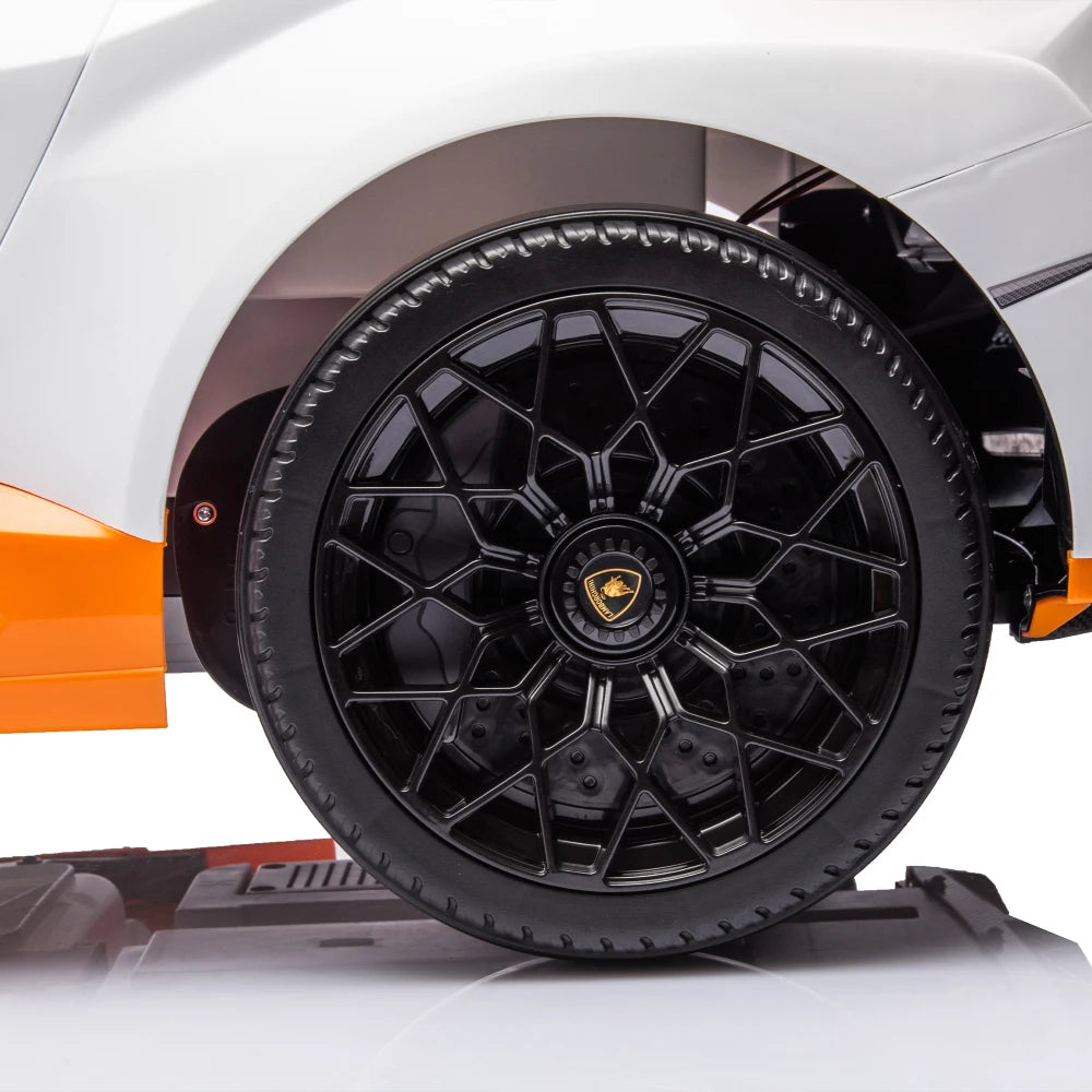 24V Licensed Lamborghini Huracan STO Kids Electric Ride-On Drift Car: 360° Spin