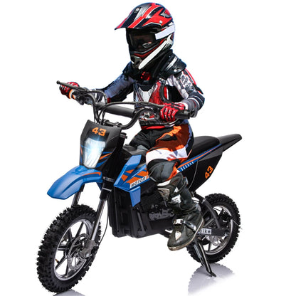 36V 500W Kids Electric Dirt Bike w/ Dual Brakes | Off-Road Motorcycle for Big Kids(6-16Y)
