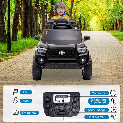 12V Toyota Kids Ride-On Truck w/ Remote, LED & 3 Speeds
