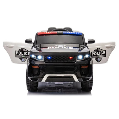 12V Kids Police Truck Ride-On Car w/ Remote, Siren & Lights | 1-Seater