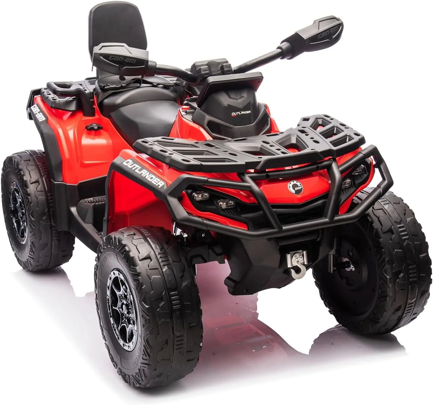 24V 4WD 2-Seater Electric Ride-On ATV for Kids w/ Leather Seats & Remote (Age: 4 to 12Y)