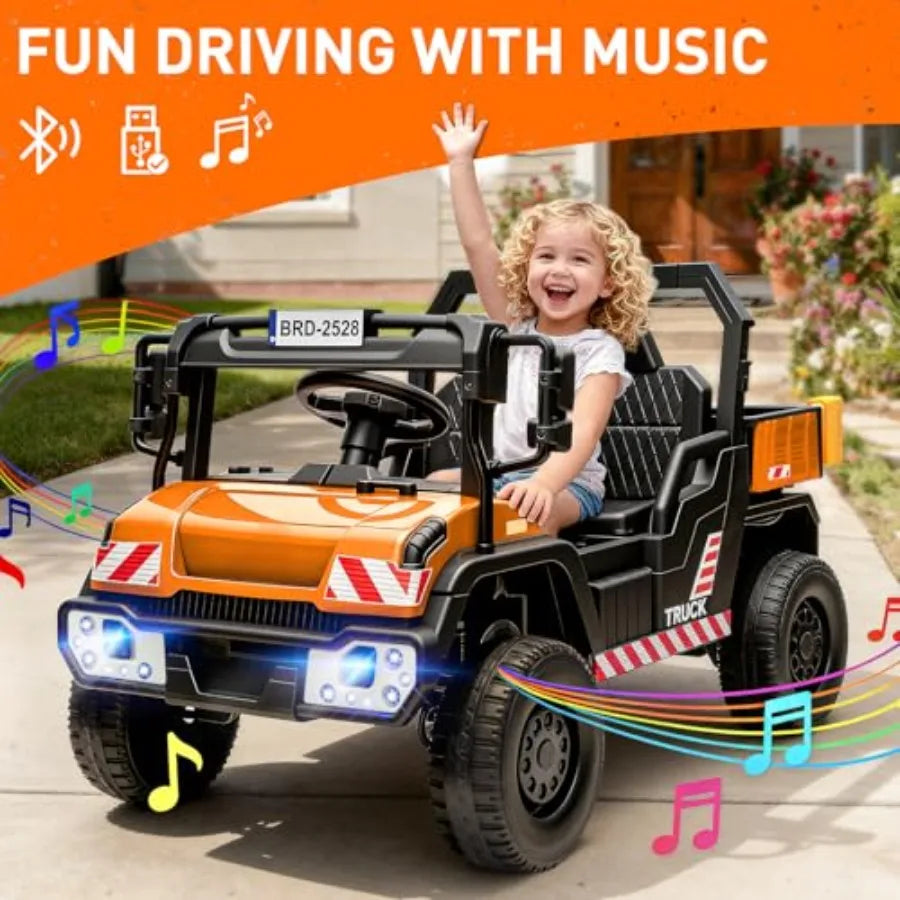 24V Ride On Dump Truck for Kids with Powerful 2X55W Motors | Construction Vehicle for Kids(Age: 4+ Yrs)