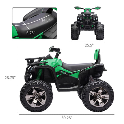 12V Kids Ride-On ATV Quad 4-Wheeler with Real Lights & Music | Kids Rider