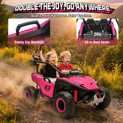 24V 4WD 2-Seater Kids Ride-On UTV Buggy w/ Remote | Kids Rider