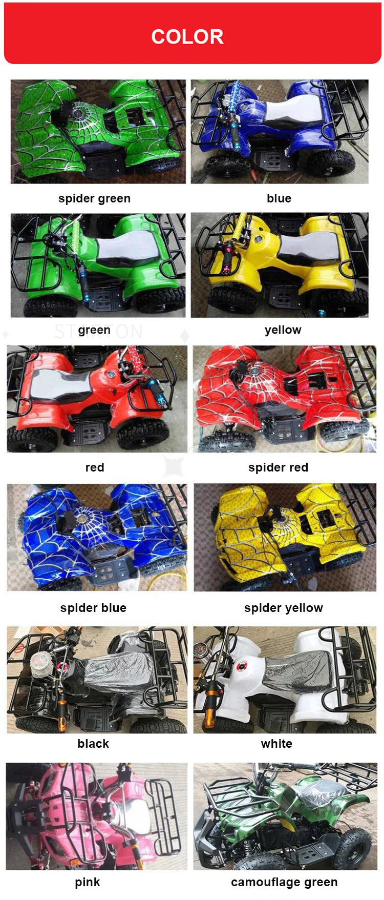 Newest 2026 48V Electric Mini Quad ATV 4-Wheeler for Big Kids & Adults | Top Selling