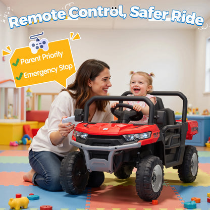24V Kids Ride-On Dump Truck 400W w/ Remote & Electric Bed | Kids Rider
