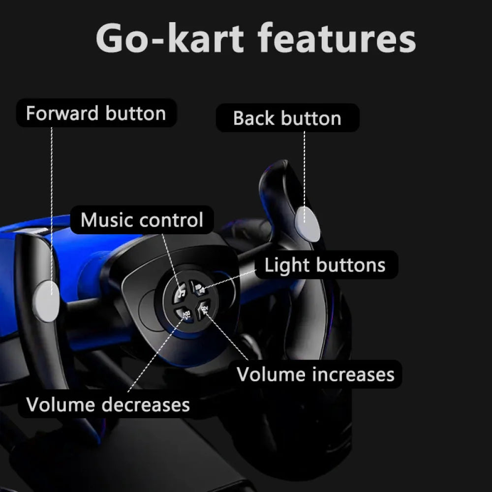 12V Kids Pedal Go Kart with Adjustable Seat & Non-Slip EVA Wheels | Kids Rider