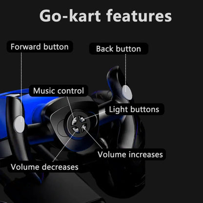 12V Kids Pedal Go Kart with Adjustable Seat & Non-Slip EVA Wheels | Kids Rider