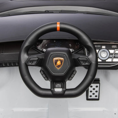 24V Licensed Lamborghini Huracan STO Kids Electric Ride-On Drift Car: 360° Spin