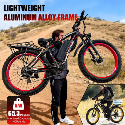 EOEOTWO Heavy-Duty E-Bike | 400 lbs Capacity | 65Nm Torque, 5 Riding Modes | Kids Rider