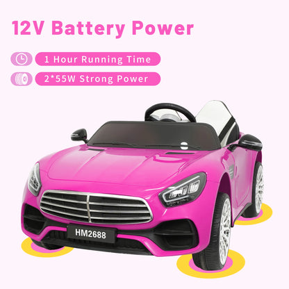 12V Kids Ride-On Car w/ Remote & Music Player | 2-Seater
