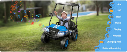 24V 4-Seater Ride On Golf Cart for Kids | 4WD (3-12 Years of Kids)