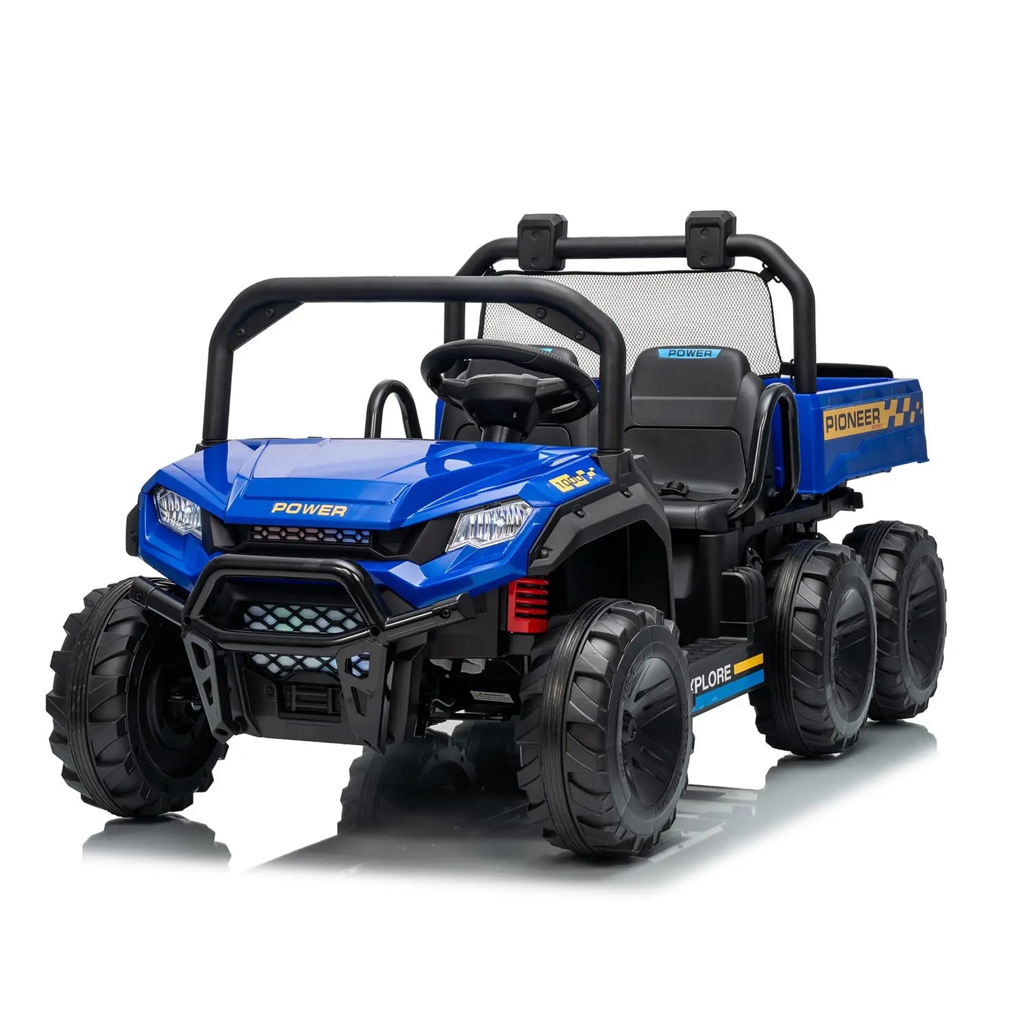 24V 4WD  Electric Ride-on Dump Truck For Kids | 2-Seater With Parental Remote Control | All-Terrain Off-Road Heavy Truck