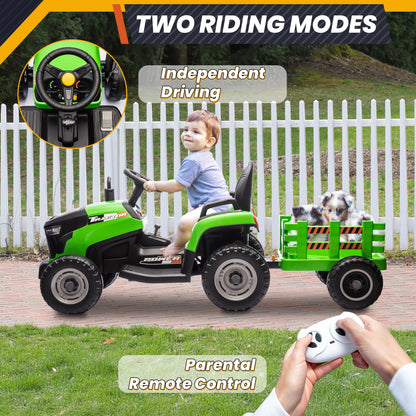 24V Kids Ride-On Tractor | 2-Seater Electric Truck | Kids Rider