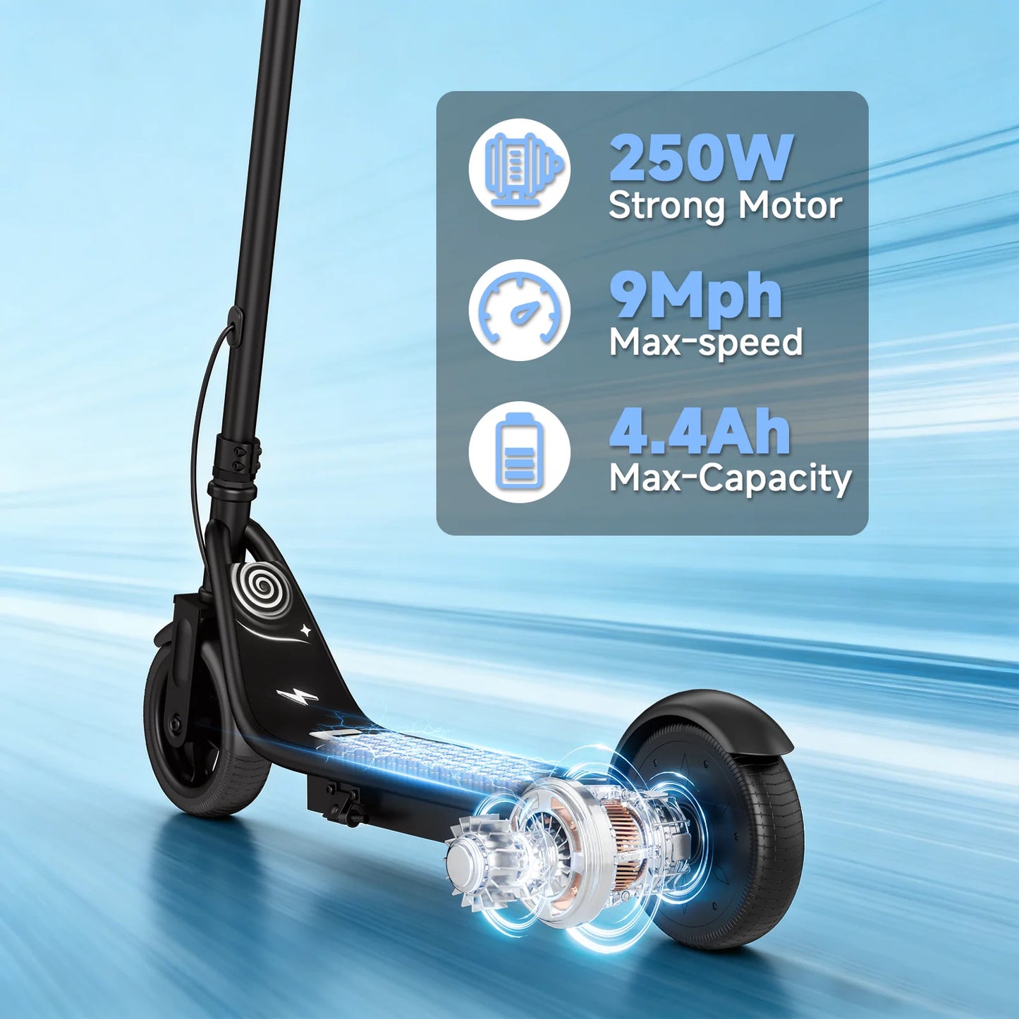 Kids Electric Scooter | 250W | 3 Speed Modes | Kids Rider