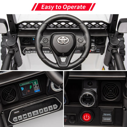 Toyota 12V Kids Ride-On Truck w/ Remote, LED Lights & MP3