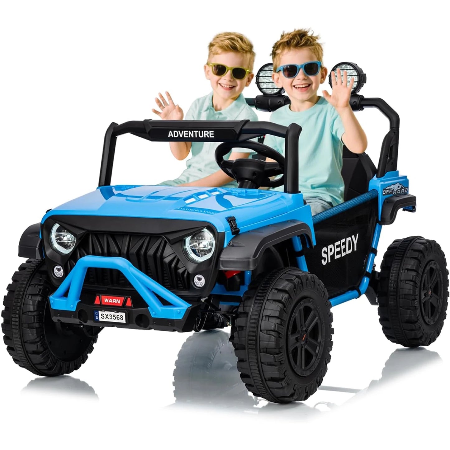 24V 2-Seater Kids Ride-On Truck w/ Remote & Bluetooth | (Age: 3 to 8 Yeras)