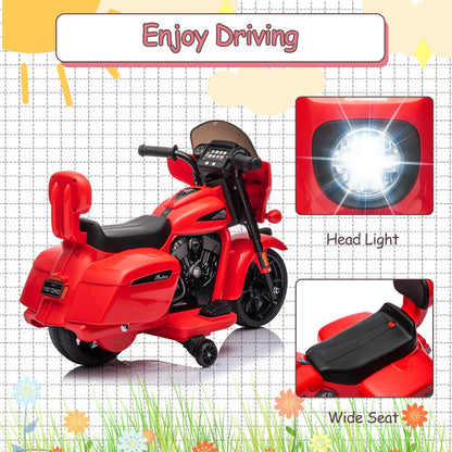 6V Kids Electric Motorcycle w/Long Battery Life & Training Wheels | Best Gift for Toddlers