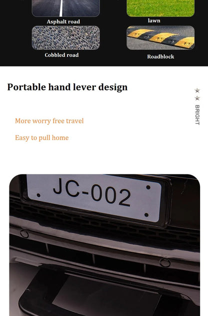 YOGOHALO 12V Big 4WD Kids Police Ride-On Car w/ Remote & Music | 1-Seater