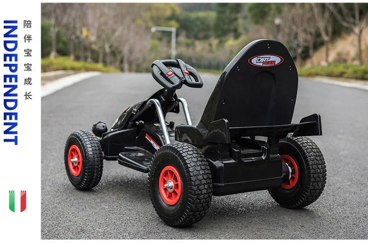 24V Kids Go Kart with Remote for Kids & Adults | Inflatable Tires | Kids Rider