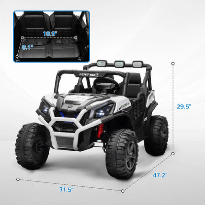 24V Electric Ride-On Car | 2 Seater with Parent Remote | Kids Rider