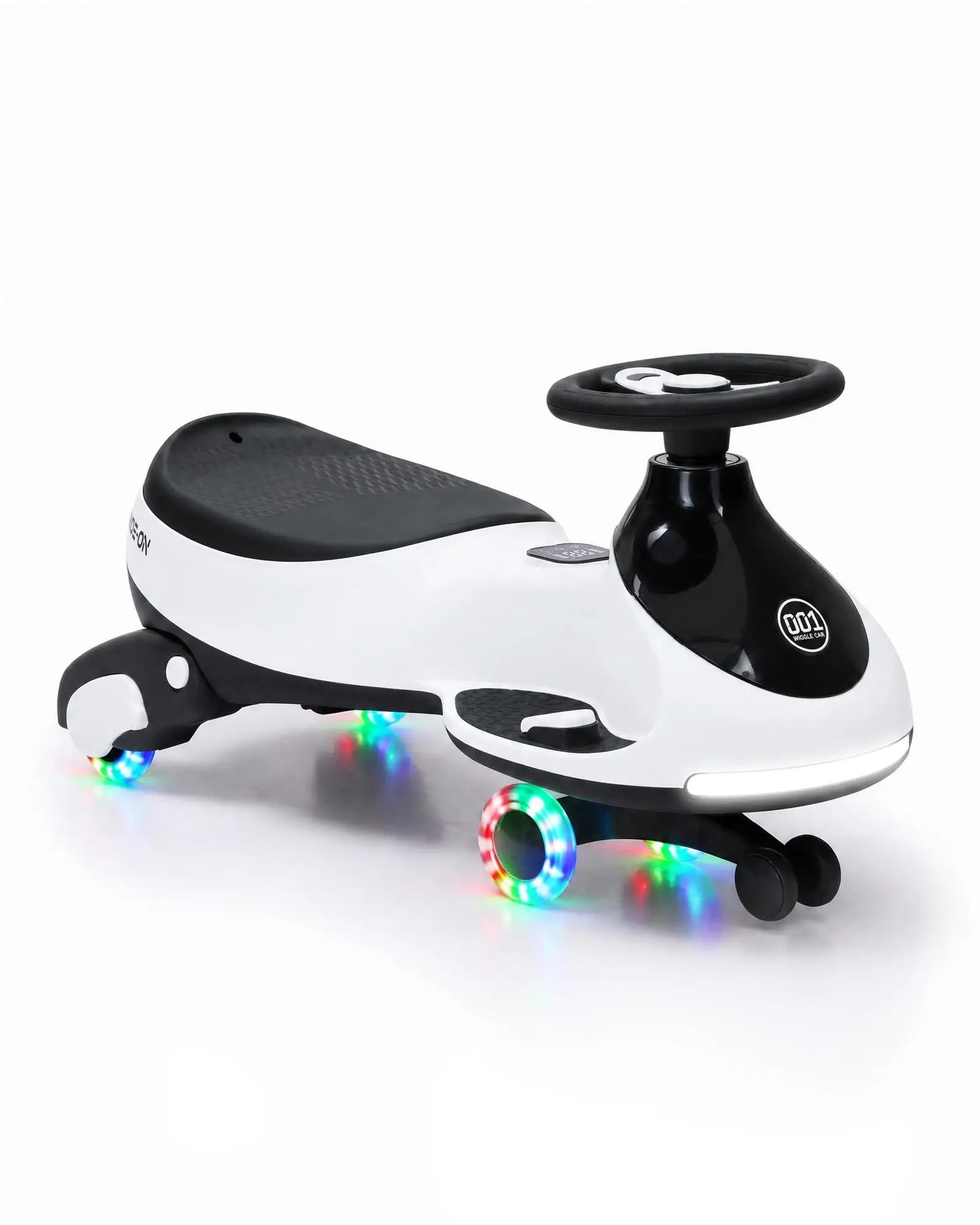 12V 2-in-1 Electric Wiggle Car for Ages 2–6 | Flashing Wheels | 2 In 1 Ride On Swing Car With Pedal For Toddlers