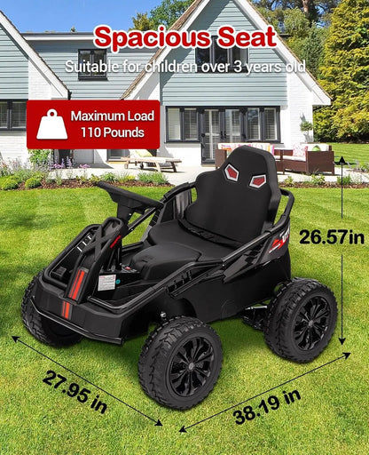 24V 4x4 Kids Go Kart 4x200W w/ Suspension & Music | Kids Rider(3-10Y)