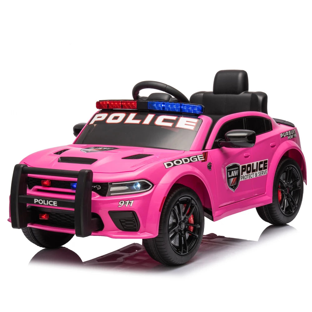 🚔 Dodge Charger 12V Kids Ride-On Police Car w/ Remote & Lights