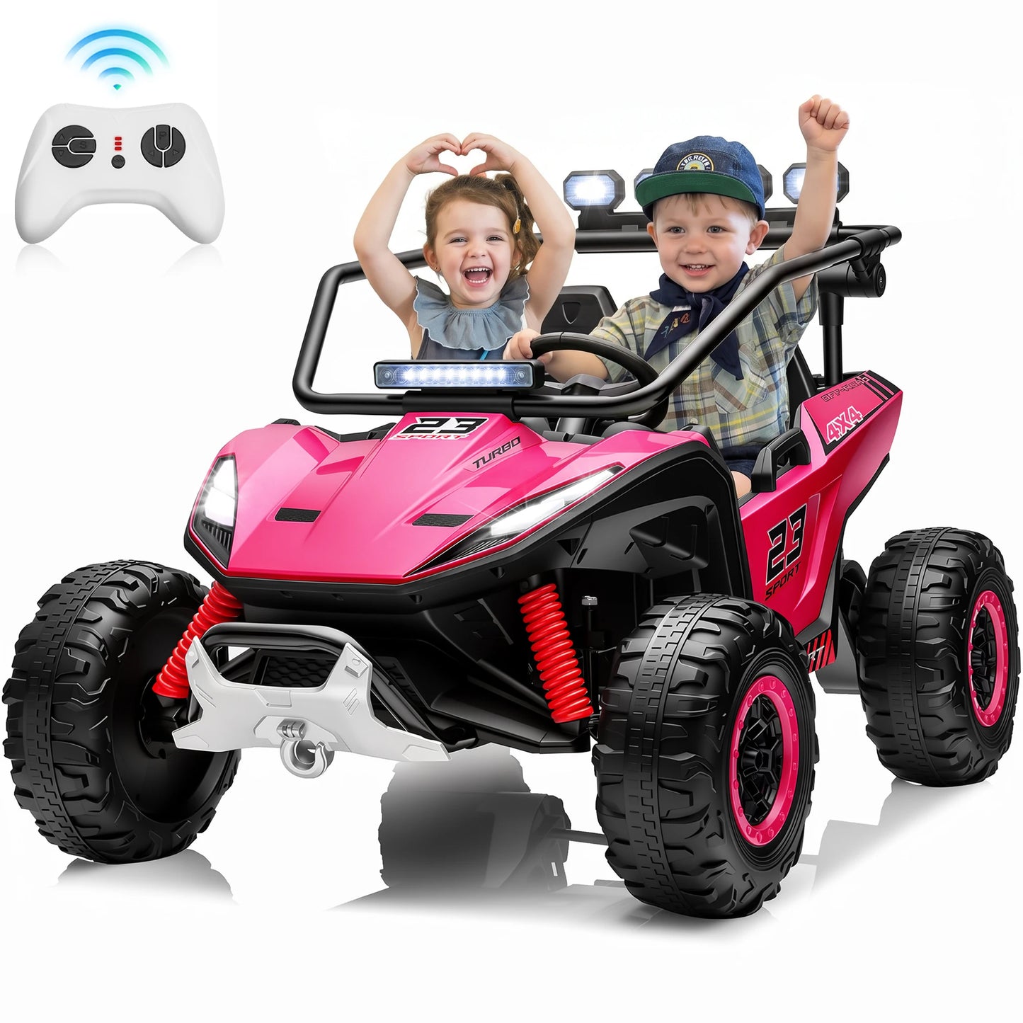 24V 4WD 2-Seater Kids Ride-On UTV Buggy w/ Remote | Kids Rider