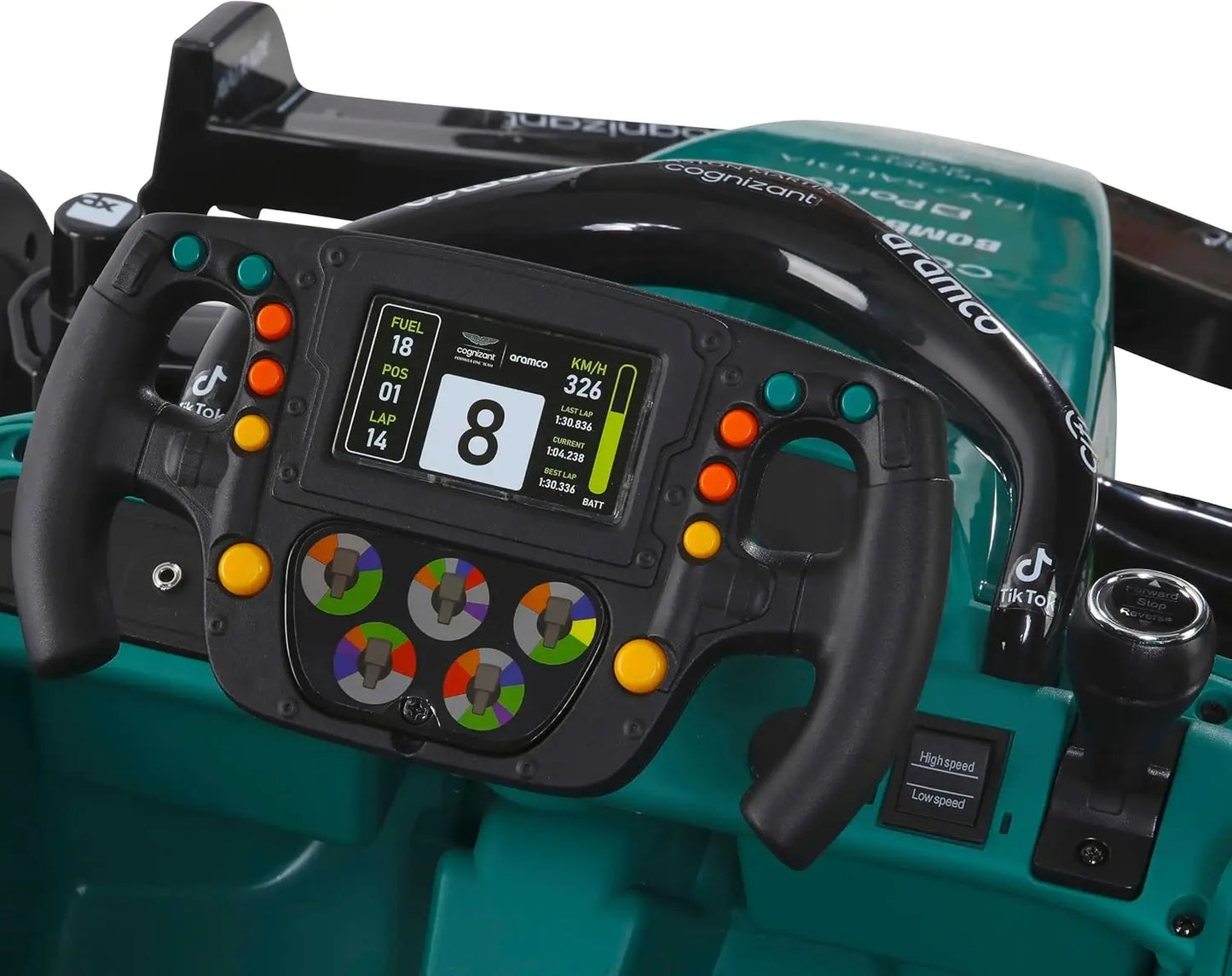 12V Aston Martin F1 Kids Ride-On Car with Parent Control | Real F1 Driving Car(4-12 Years Kid)