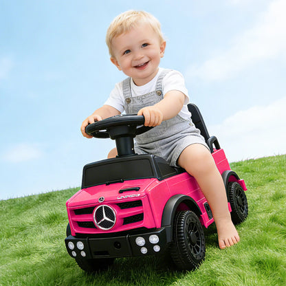 Mercedes-Benz Unimog Kids Push Car Ride-On Toy with Anti-Slip Wheels & Bumper Guards for Safety