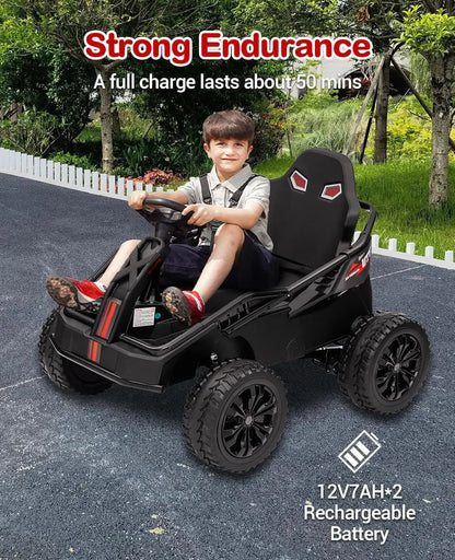 24V 4x4 Kids Go Kart 4x200W w/ Suspension & Music | Kids Rider(3-10Y)