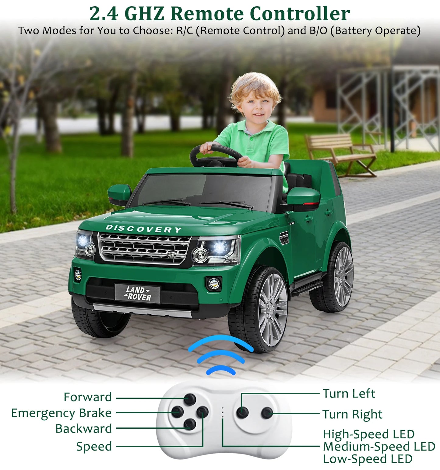 12V [Dual Drive] Land Rover Discovery Kids Ride-On Car w/ Parent Remote (Age: 3-8Y)