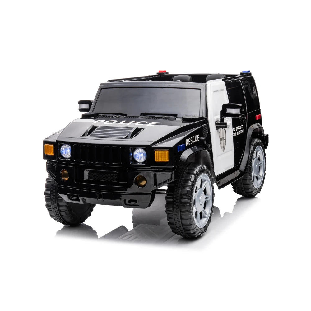 12V 4WD Kids Ride-On Car w/ Remote, Leather Seat & LED | 1-Seater