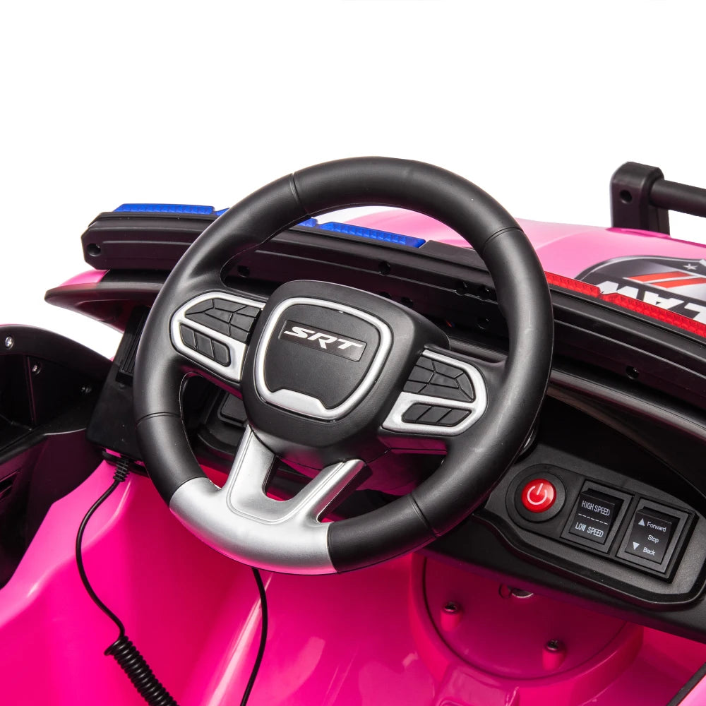 🚔 Dodge Charger 12V Kids Ride-On Police Car w/ Remote & Lights