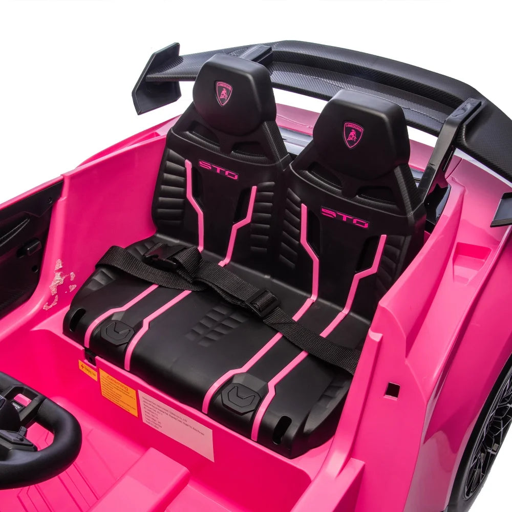 24V Licensed Lamborghini Huracan STO Ride On Super Car 360° Spin Drift LED Music - Best Gift for Kids