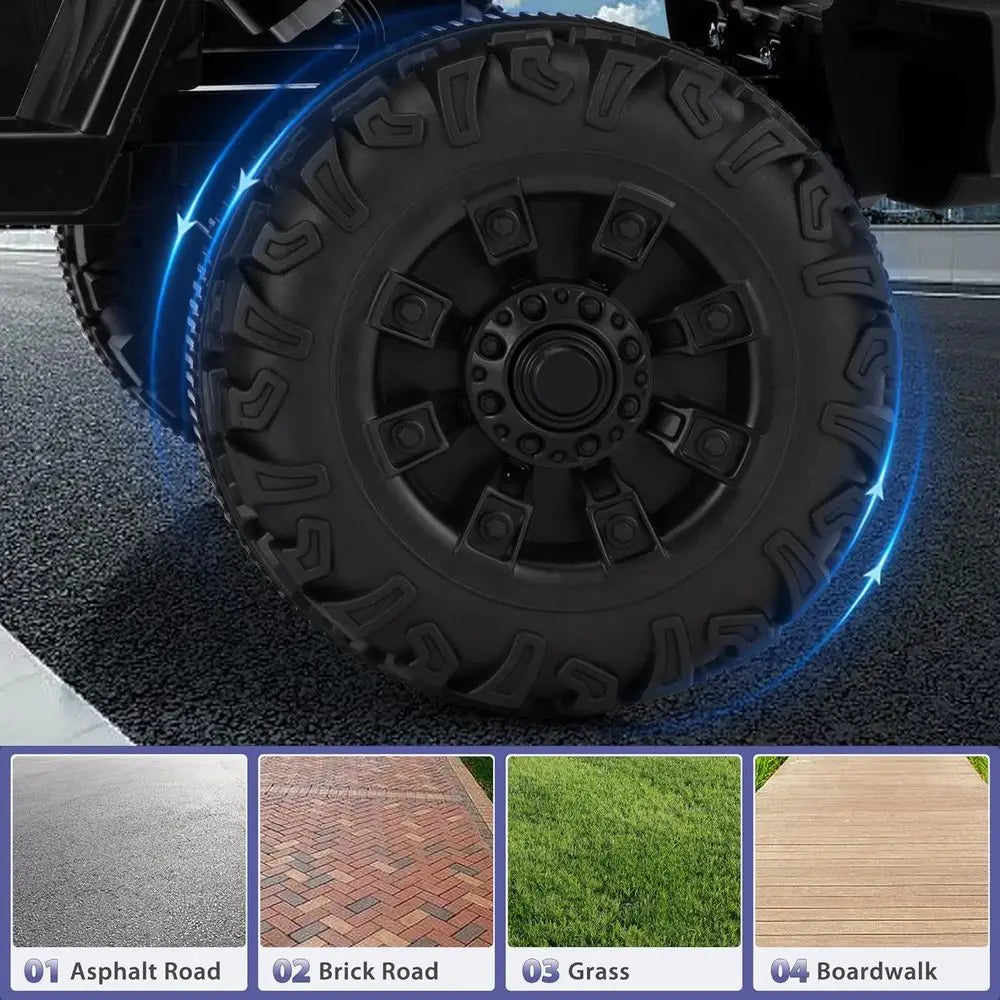 12V Kids Police Ride-On Jeep with Remote Control | Kids Rider