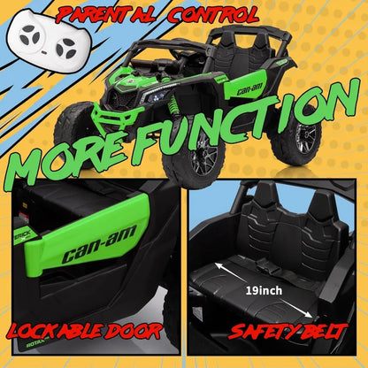 24V 4WD 2-Seater Kids Ride-On UTV 4x200W w/ Remote & EVA Rubber Tires | Age(5-12Y)