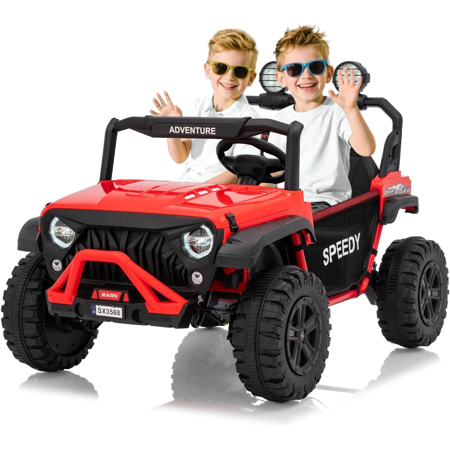 24V 2-Seater Kids Ride-On Truck w/ Remote & Bluetooth | (Age: 3 to 8 Yeras)