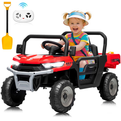 24V Kids Ride-On Dump Truck 400W w/ Remote & Electric Bed | Kids Rider